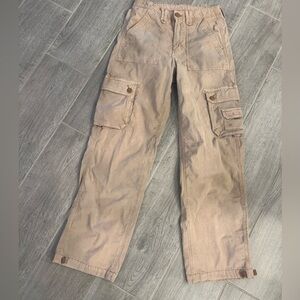 American Eagle Baggie Joggers Tan Cargo Pants Sz. 2